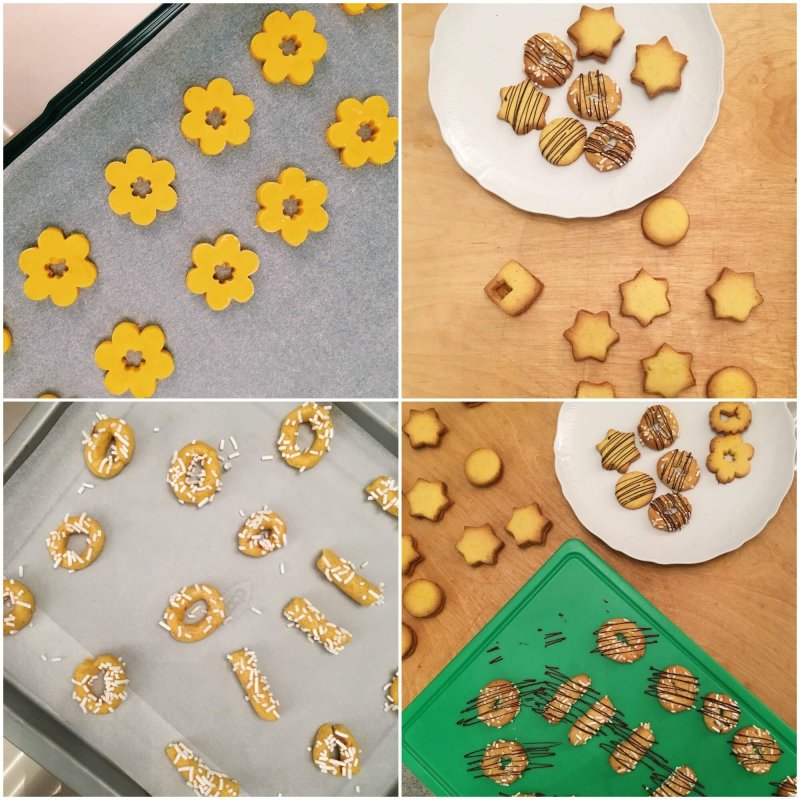 Collage biscotti Otto in cucina