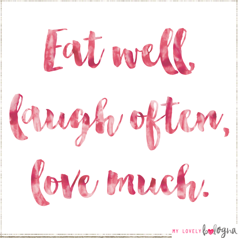 Eat laugh love quote