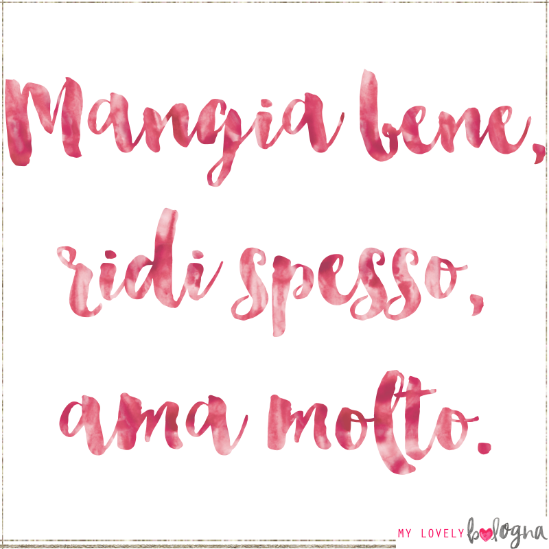 Aforisma mangiare amare ridere