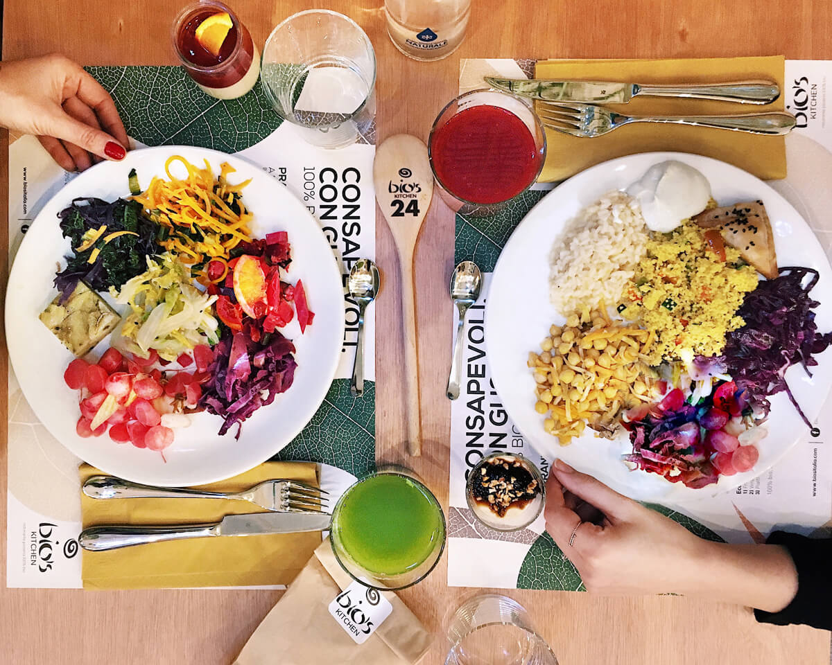 Bio's Kitchen Bologna where the food is bio, good, healthy and