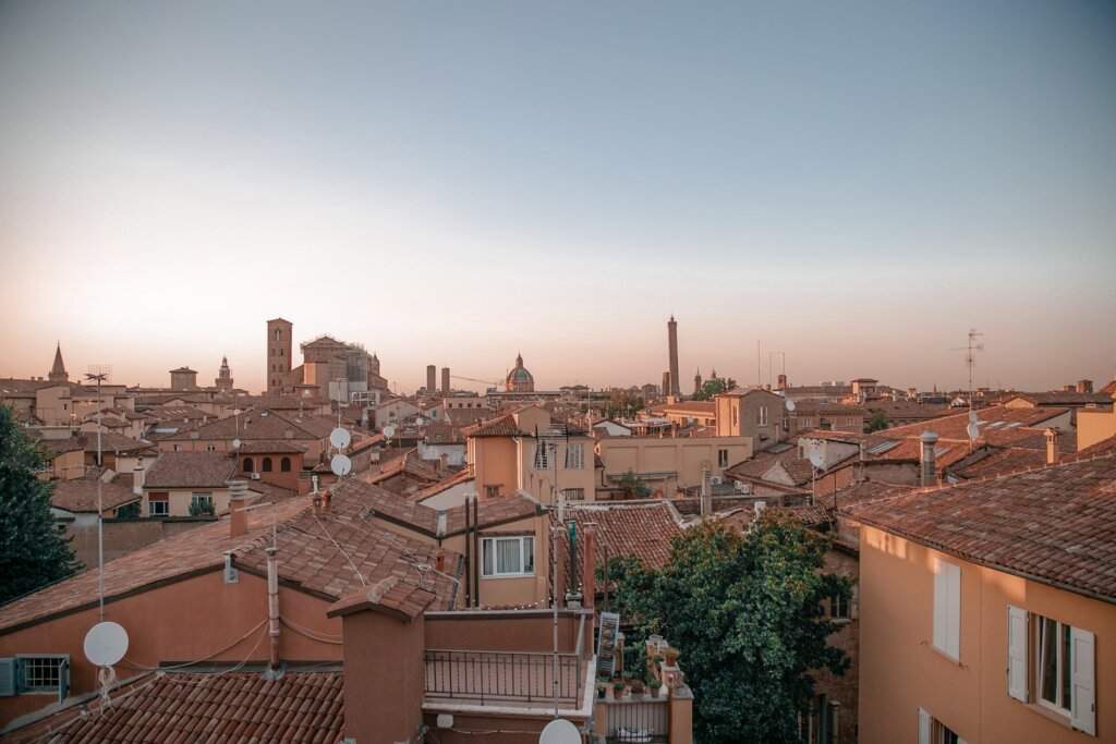 Panorama Bologna sopra i tetti